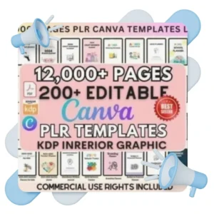 12,000 قالب Canva PLR