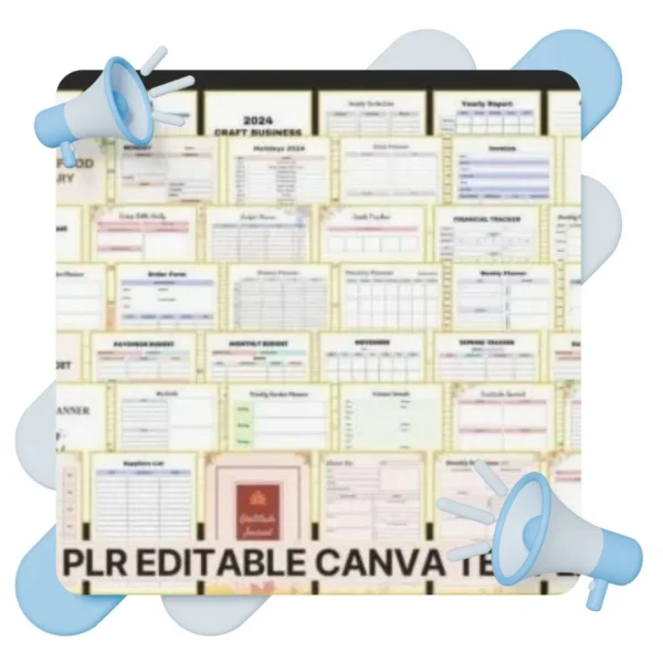 أكثر من 12,000 قالب مخطط Canva PLR مع حقوق إعادة البيع