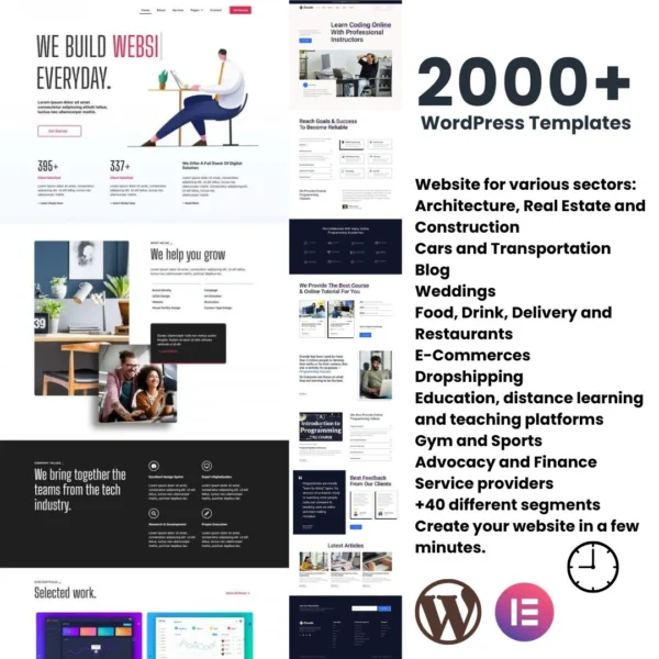 2,000+ WordPress Templates