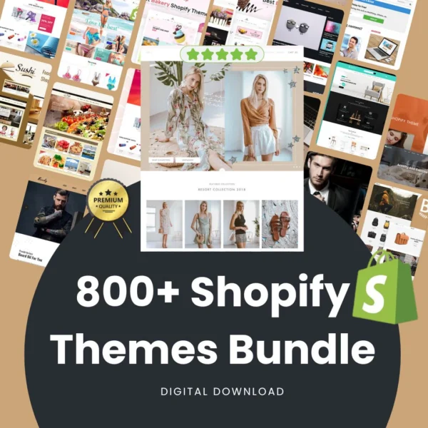 800 قالب Shopify